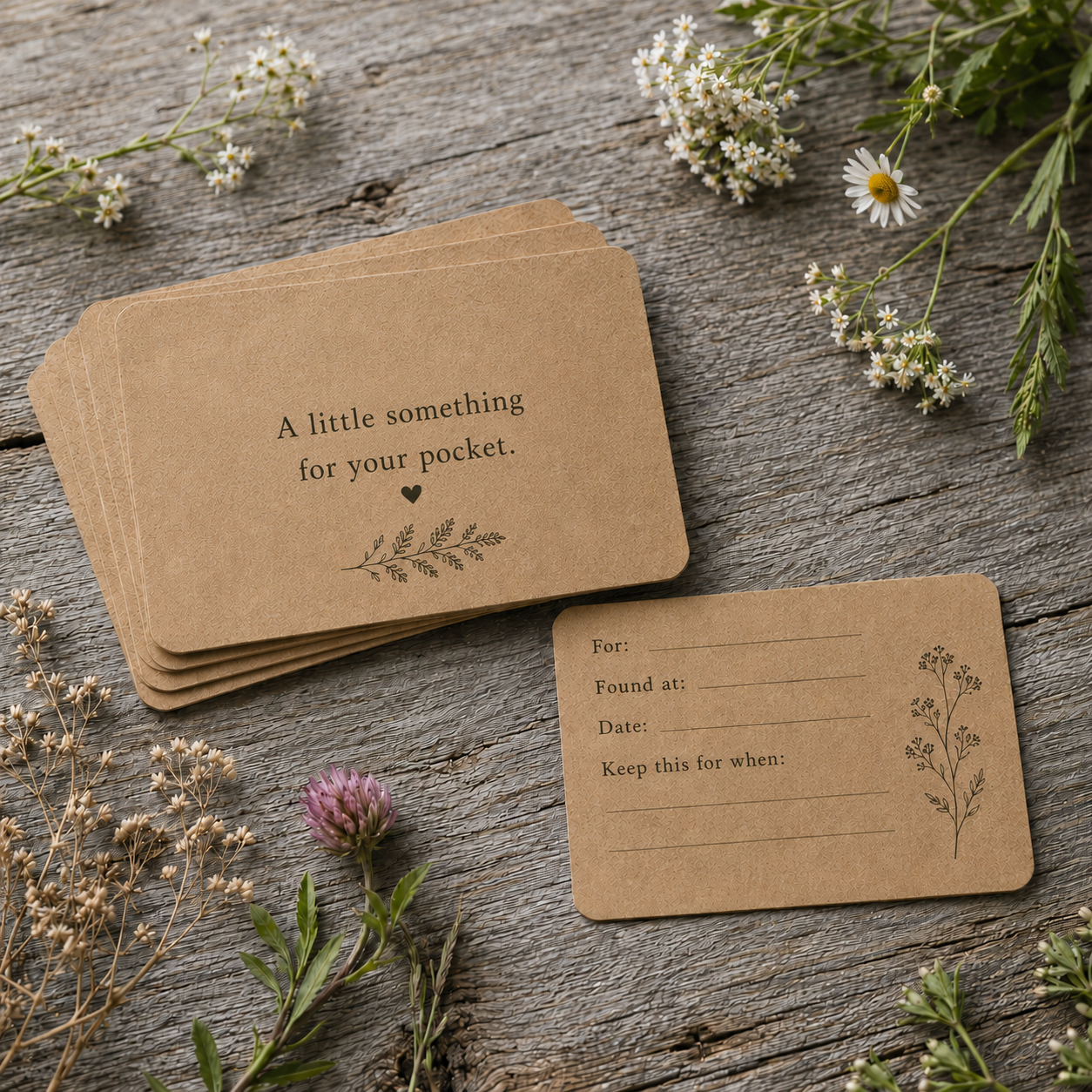 The Pebbling Notecards - A little something for your pocket.